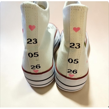 Bota Converse boda novia de espaldas - Imagen 2