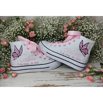 Bota Converse  Chuck Taylor con mariposa - Imagen 1