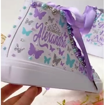 Bota Converse Chuck Taylor con mariposas - Imagen 2