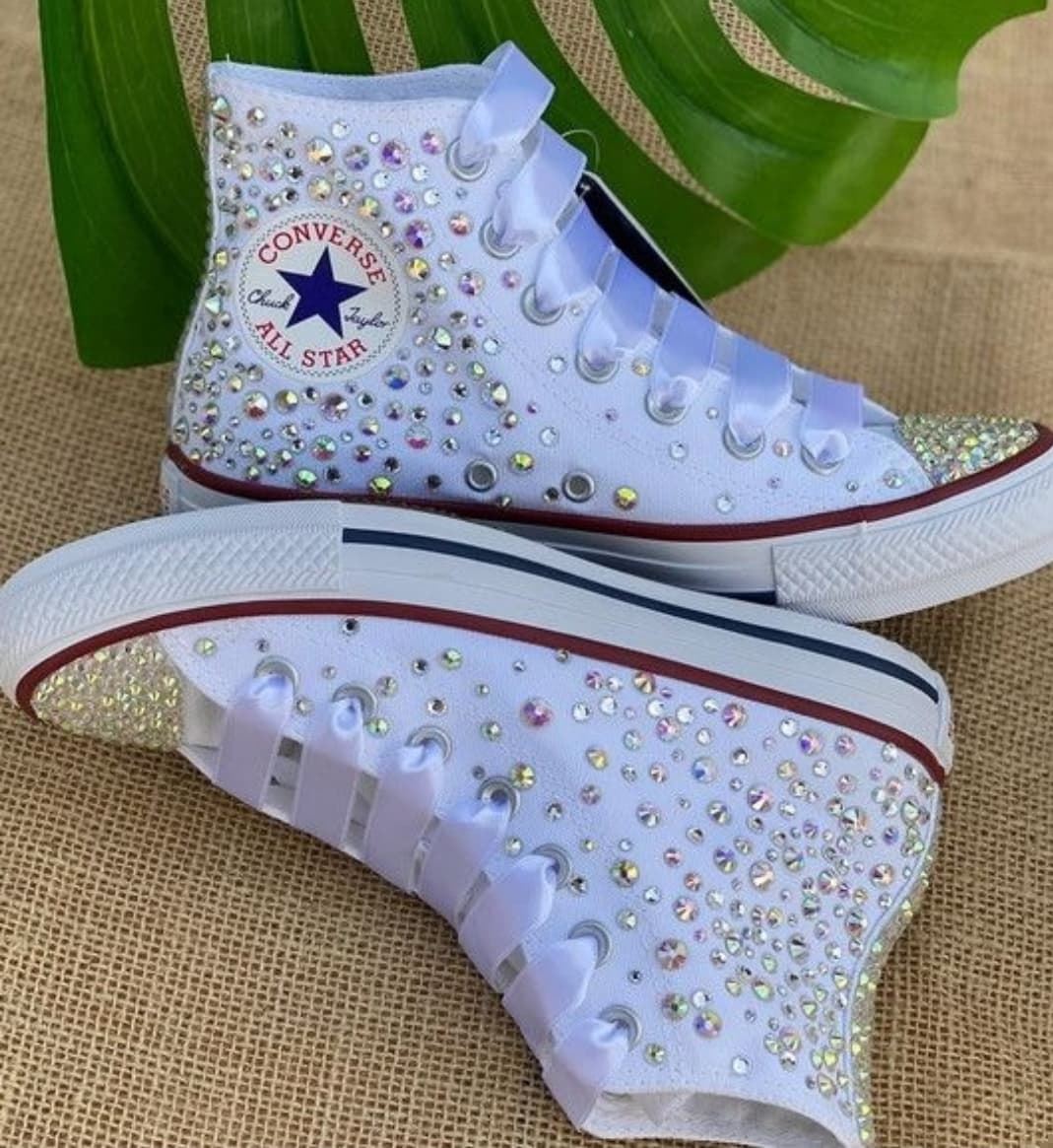 Bota Converse Chuck Taylor con perlas niña - Imagen 2