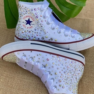 Bota Converse Chuck Taylor con perlas niña - Imagen 2