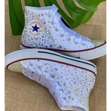 Bota Converse Chuck Taylor con perlas niña - Imagen 2