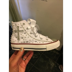 Bota Converse Chuck Taylor cruz primera comunión - Imagen 1