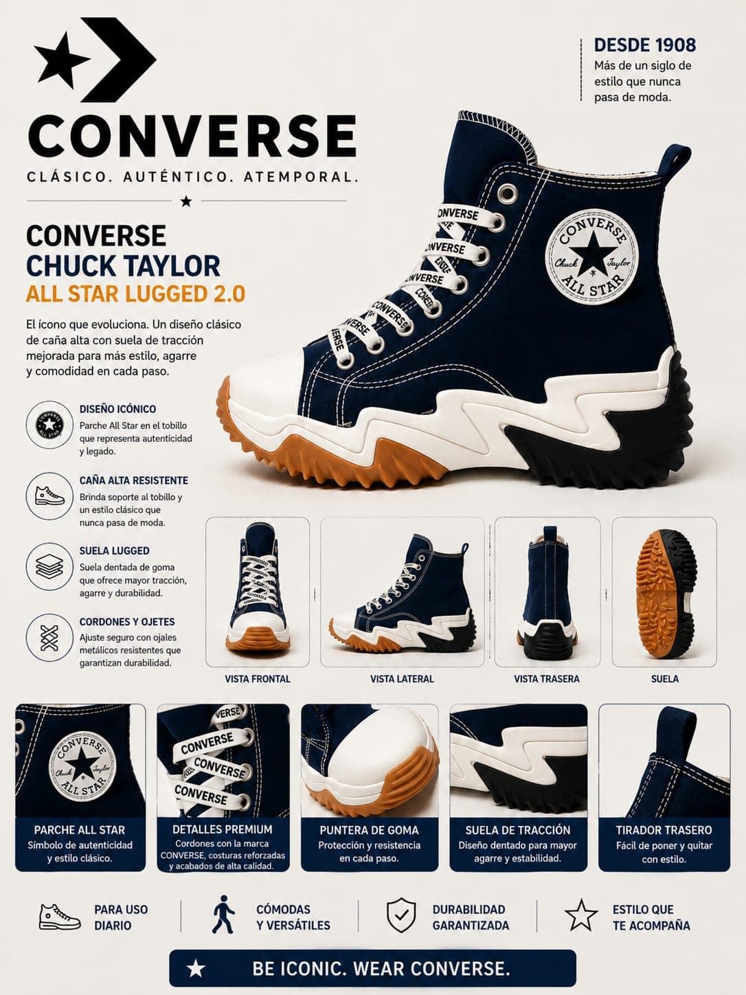 Bota Converse Chuck Taylor Lugged - Imagen 1