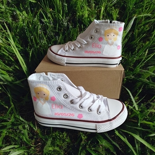 Bota Converse Chuck Taylor niña comunión - Imagen 1