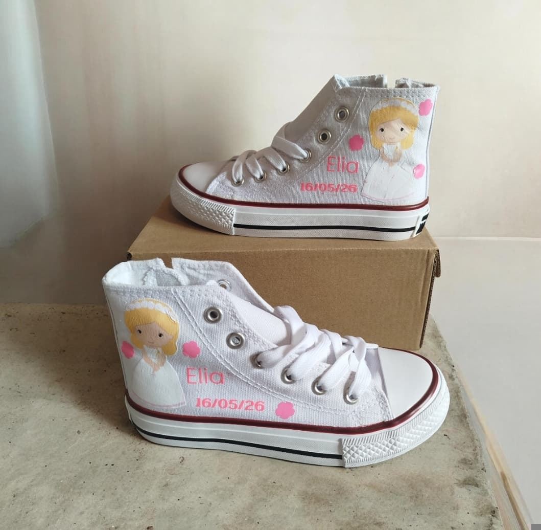 Bota Converse Chuck Taylor niña comunión - Imagen 2