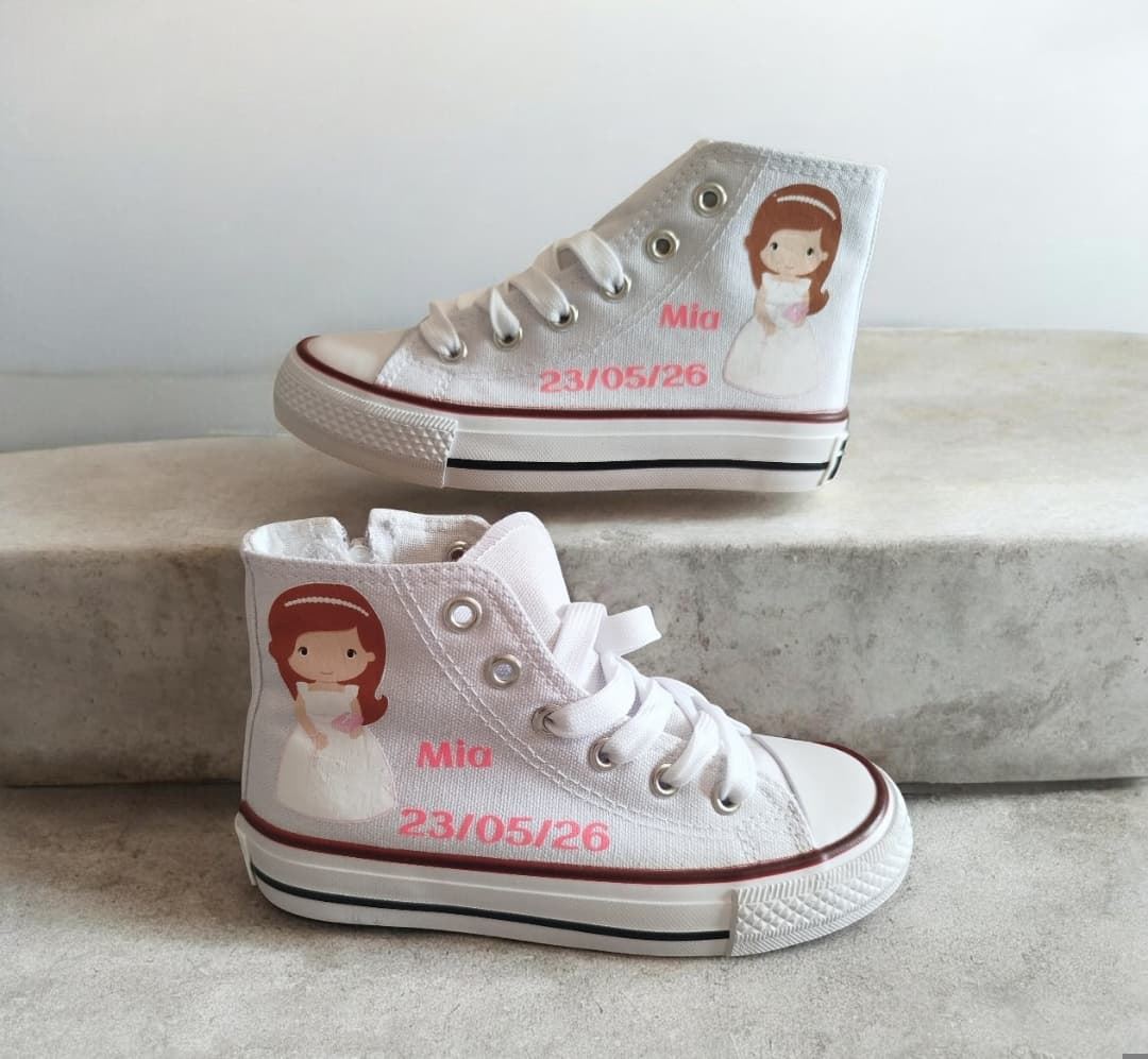 Bota Converse Chuck Taylor niña  Primera comunión - Imagen 1