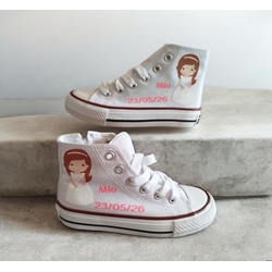 Bota Converse Chuck Taylor niña  Primera comunión - Imagen 1