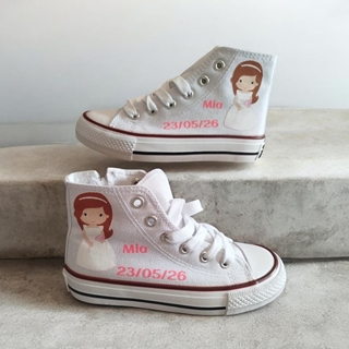 Bota Converse Chuck Taylor niña  Primera comunión - Imagen 1