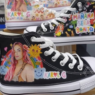 Bota Converse Chuck Taylor personalizada Karol G La bichota - Imagen 1