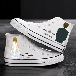 Bota Converse de boda novios - Imagen 1