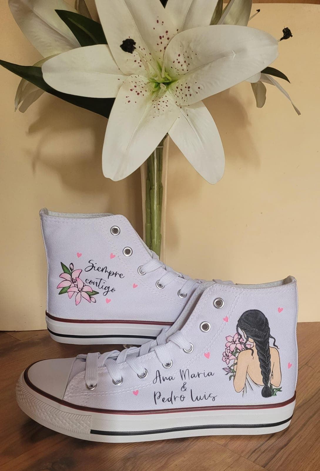 Bota Converse de boda personalizadas - Imagen 1