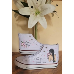 Bota Converse de boda personalizadas - Imagen 1