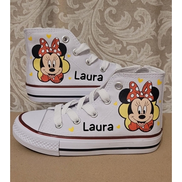 Bota Converse de tela Minnie personalizadas - Imagen 2