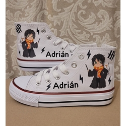 Bota Converse Harry Potter personalizada - Imagen 1