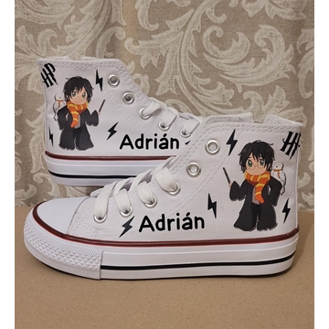 Bota Converse Harry Potter personalizada - Imagen 1