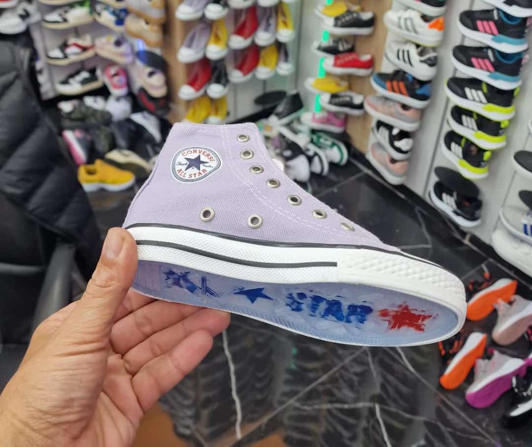 Bota Converse lila niños - Imagen 1