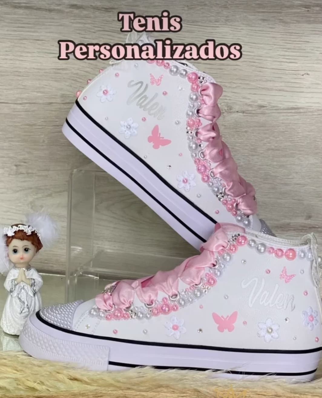 Bota Converse niña primera comunión - Imagen 1