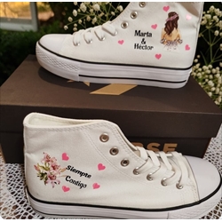 Bota Converse novia Boda - Imagen 1