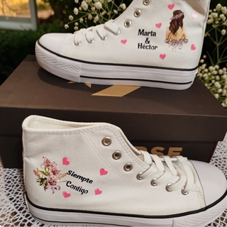Bota Converse novia Boda - Imagen 1