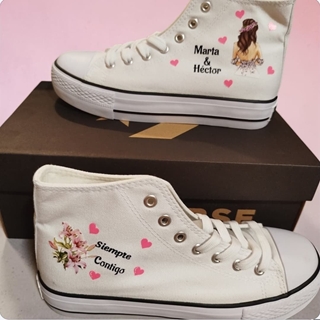 Bota Converse novia Boda - Imagen 2