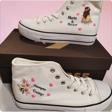 Bota Converse novia Boda - Imagen 2
