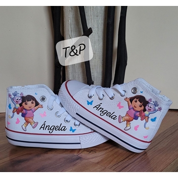 Bota Converse personalizada Dora la exploradora - Imagen 1