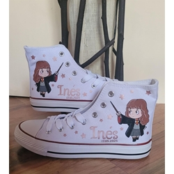 Bota Converse personalizada Hermione Harry Potter - Imagen 1