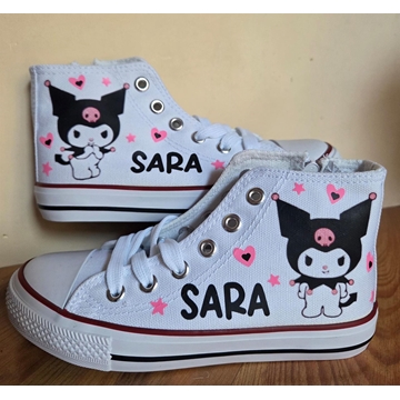 Bota Converse personalizada Kuromi - Imagen 1