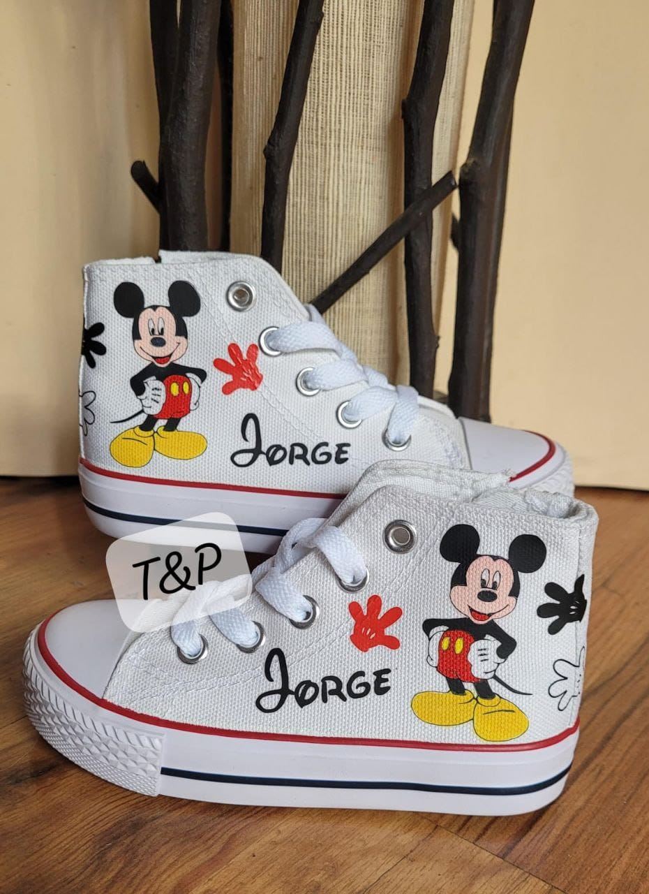 Bota Converse personalizada Mickey Mousse - Imagen 2