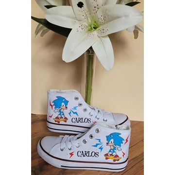 Bota Converse personalizada Sonic - Imagen 1