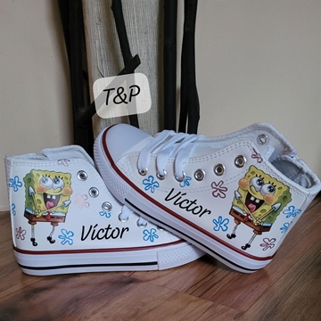 Bota Converse personalizadas de Bob Esponja - Imagen 1