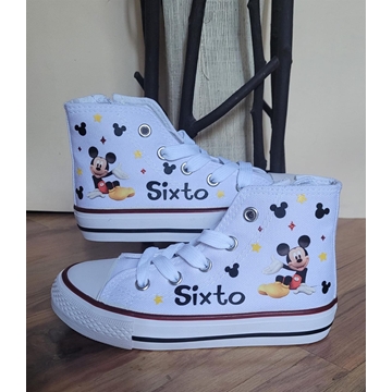 Bota Converse personalizadas de Mickey Mousse - Imagen 1