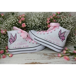 Bota Converse personalizadas mariposa - Imagen 1