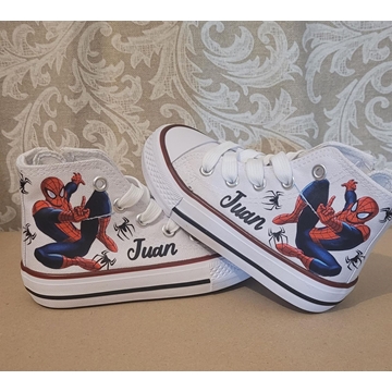 Bota Converse personalizadas Spiderman - Imagen 1
