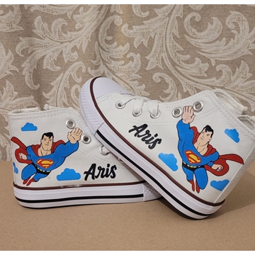 Bota Converse personalizadas Superman - Imagen 1