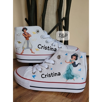 Bota Converse princesas  Disney personalizadas - Imagen 2