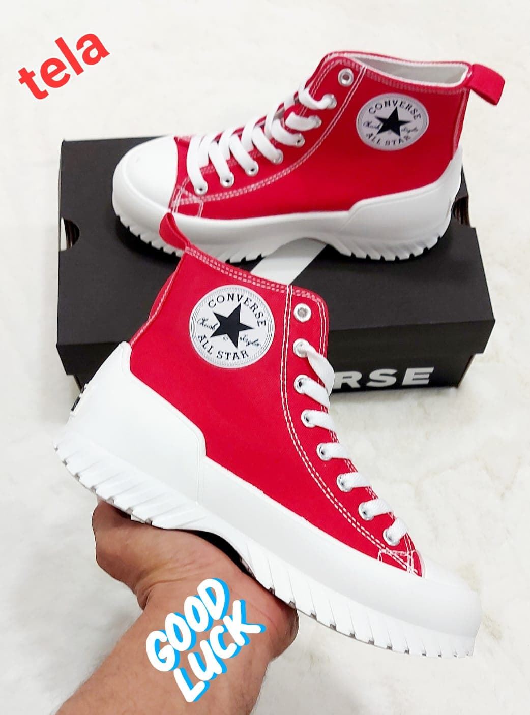Bota Converse roja - Imagen 1