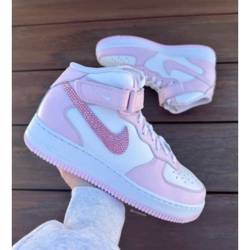 Bota Nike Air force 1 Mid rosa - Imagen 1