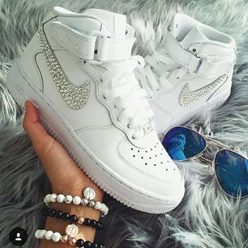 Bota Nike Air force 1  swarovski - Imagen 1
