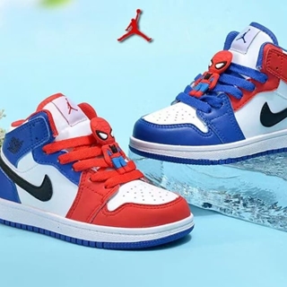 Bota Nike Air Jordan 1 Mid Spiderman - Imagen 1