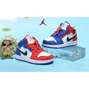 Bota Nike Air Jordan 1 Mid Spiderman - Imagen 1