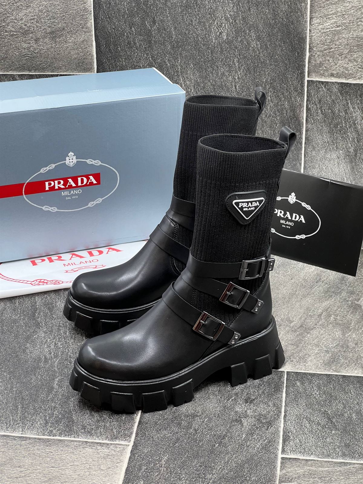 Bota Prada de cuero - Imagen 2