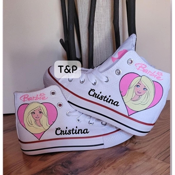 Botas Converse personalizadas Barbie - Imagen 1