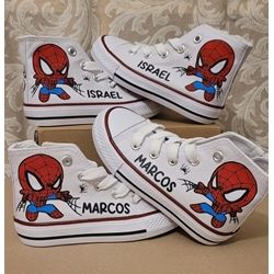 Botas Converse personalizadas Spiderman - Imagen 1