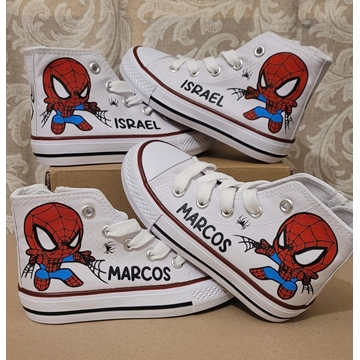 Botas Converse personalizadas Spiderman - Imagen 1