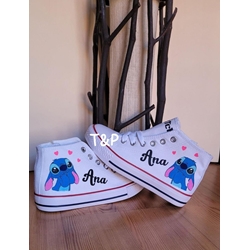 Botas Converse personalizadas Stich - Imagen 1