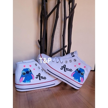 Botas Converse personalizadas Stich - Imagen 1
