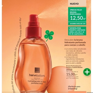 Bruma perfumada hereisdom Avon - Imagen 1