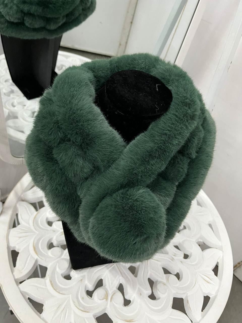 Bufanda calentita con pompón - Imagen 7